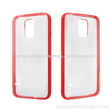 PC + TPU Phone Cases for Samsung Galaxy S5, Compact Structure from Dual-injection, Two Tone Colors